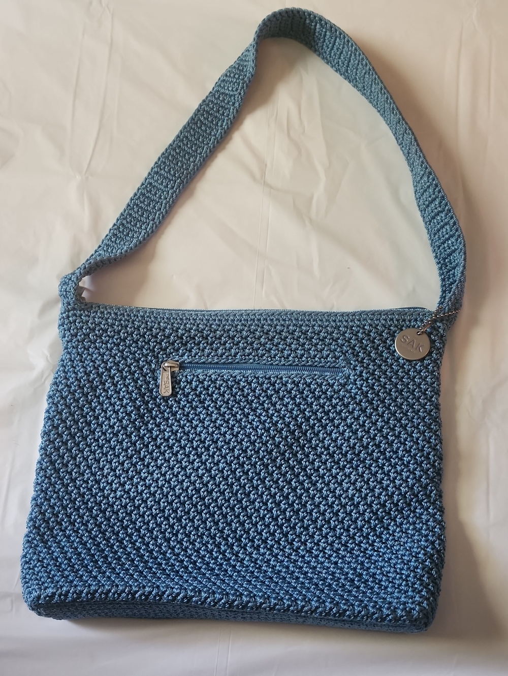 Sakroots Teal-Blue Woven Shoulder Bag